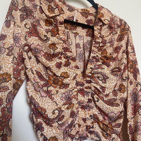 🌸 Free People I Got You Printed Long Sleeve Top - Picture 3 of 6